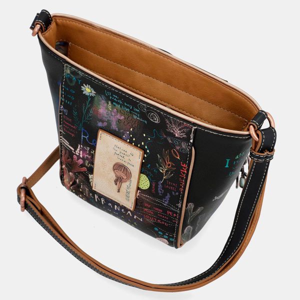 Borsa ovale tracolla nero corallo nero Anekke 34723-196