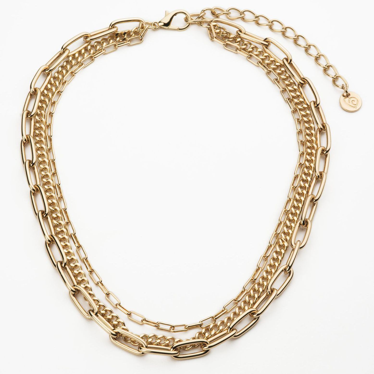 AJACITY Collana Girocollo Spessa Oro Per Donna | A Catena In Lega, Look Moderno E Brillante
