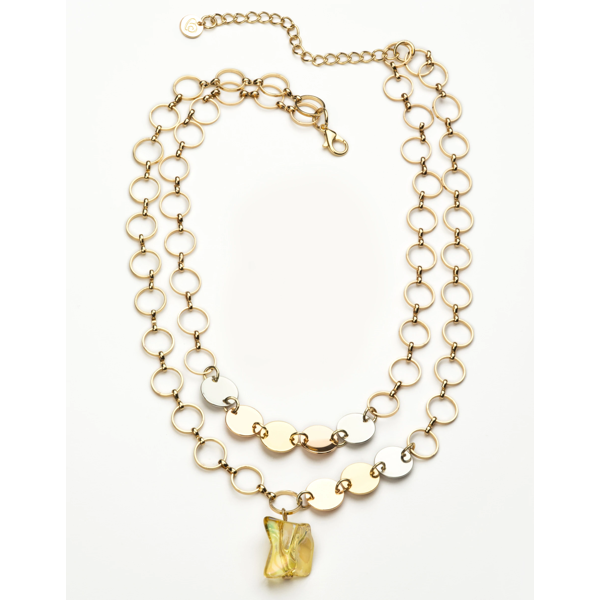 Collana Regolabile CARISSIMA Con Ciondolo Farfalla In Oro Giallo 9 Carati, 41-46 Cm