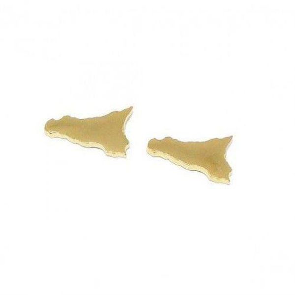 1. Orecchini lobo Sicilia oro BRASS Workshop sic24
