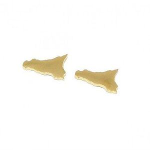 1. Orecchini lobo Sicilia oro BRASS Workshop sic24