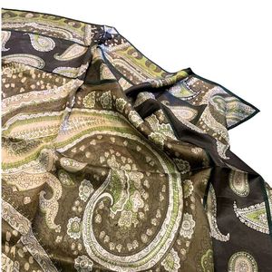 2. Foulard in seta Steppe verde BRASS Workshop yf5542