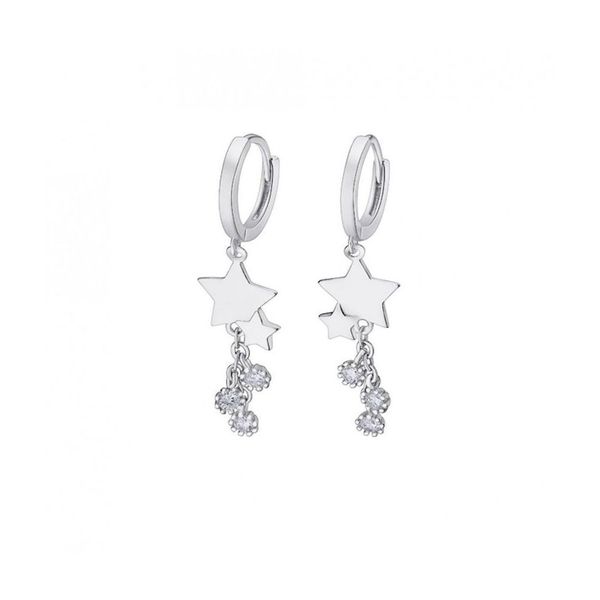 Orecchini asimmetrici zirconi argento LOTUS Silver lp3390-4