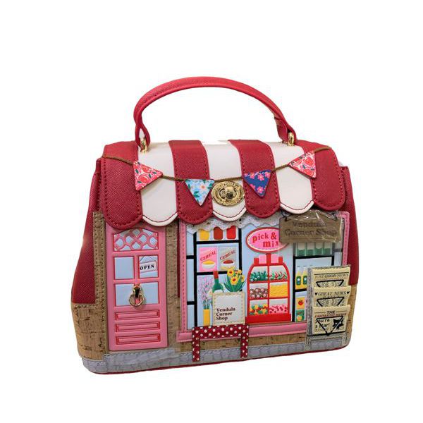 1. Vendula Corner Shop, mini grace bag red Vendula London k91412581