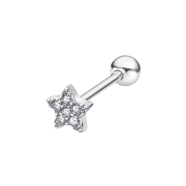 1. Single earring LP3368 silver gray LOTUS Silver lp3368-9