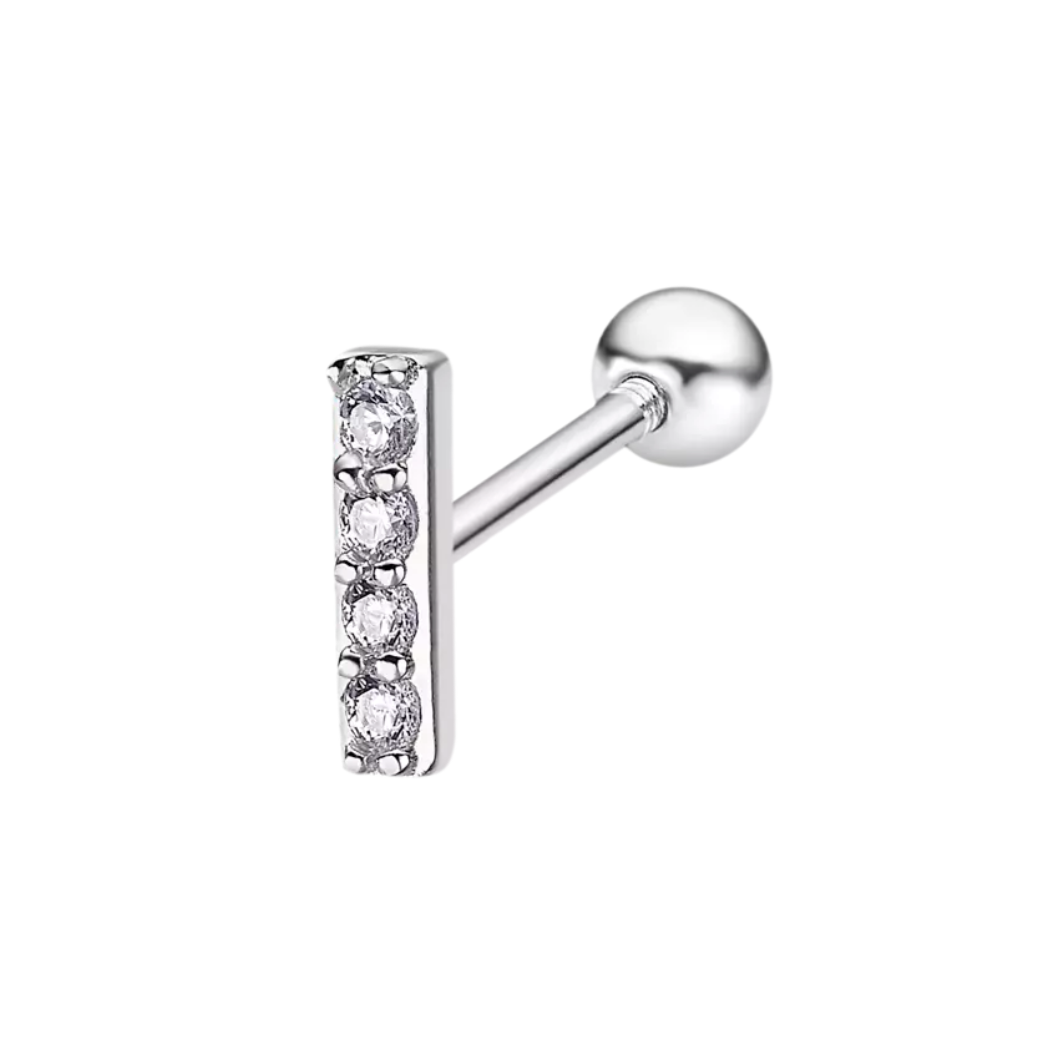 Orecchini A Sfera In Argento Sterling 925 - Diametro 5mm - Chiusura A Farfalla - Finitura Lucida - Gioielli Eleganti Donna
