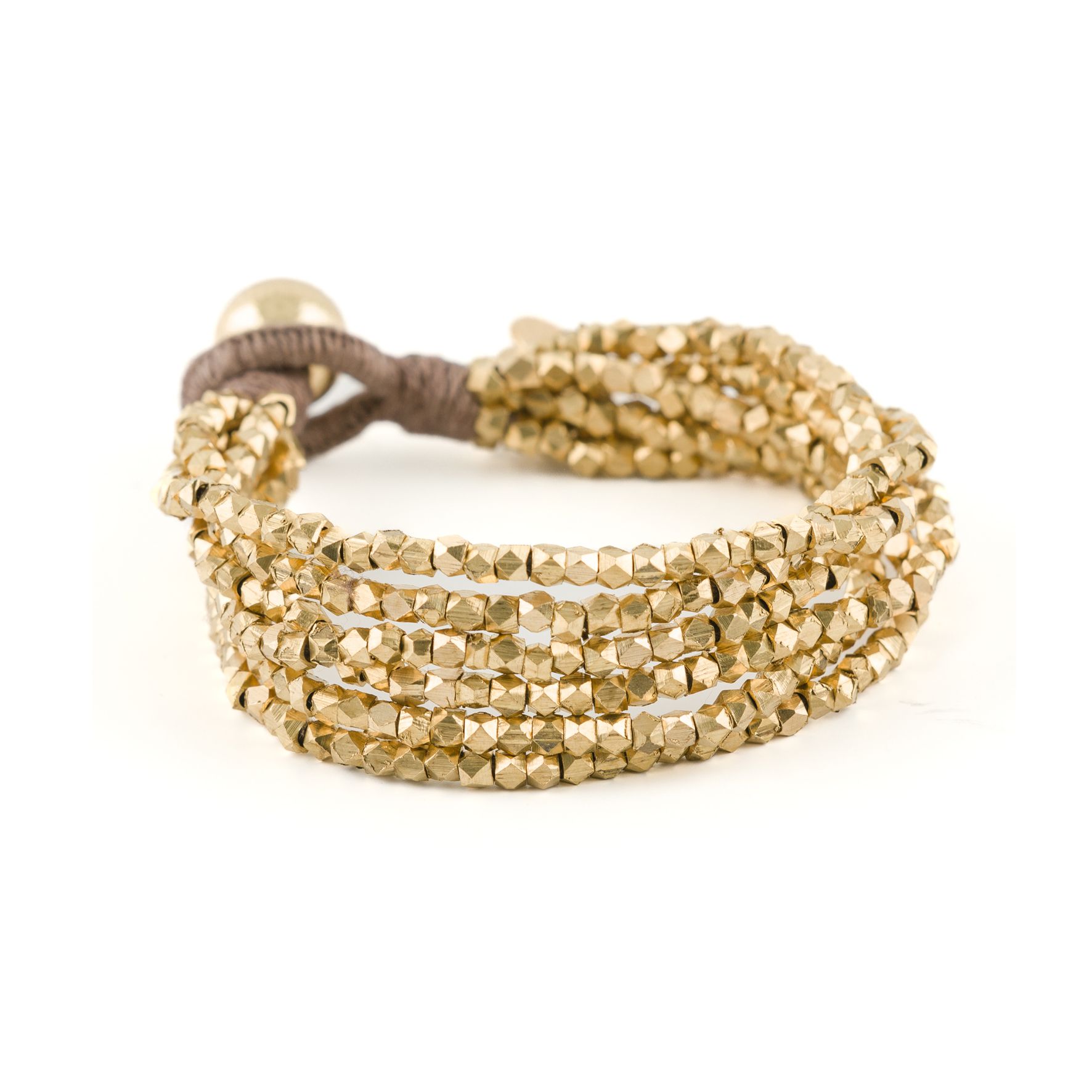 MARLU'-Bracciale catena mesh con cuore irregolare - Arcadia Oro