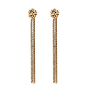1. Orecchini frange oro