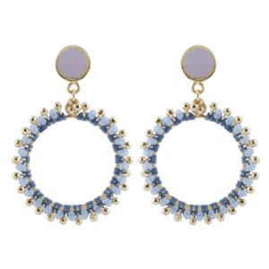 Tuhina E621G earrings eggplant House Of Tuhina