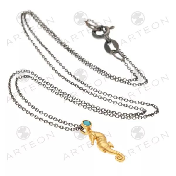 2. Collana argento cavalluccio marino oro Arteon 32681-040