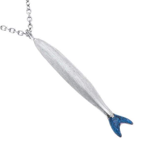 1. Collana sardina coda smaltata grigio argento Arteon 32196-040