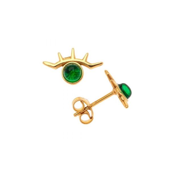 2. Orecchini lobo occhio verde verde Arteon 50968-000
