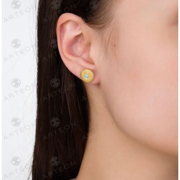 2. Orecchini lobo "riccio di mare" oro Arteon 50876-000
