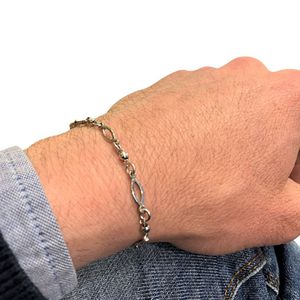 Bracciale maglia irregolare argento BRASS Workshop