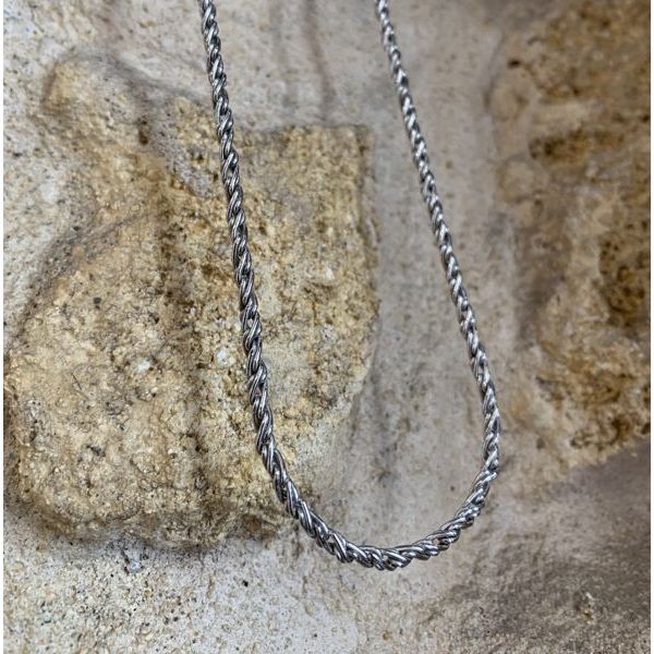 3. Tubular chain necklace burnished BRASS Workshop cb02