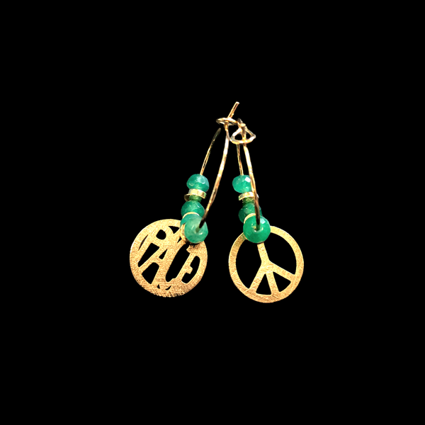 Orecchini A Pressione Donna Argento 925 - Simbolo Della Pace Laimons - Diametro 7 Mm, Finitura Lucida, Confezione Regalo