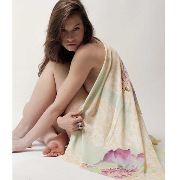 3. Pashmina prickly pear light green Antùra Accessori pashf