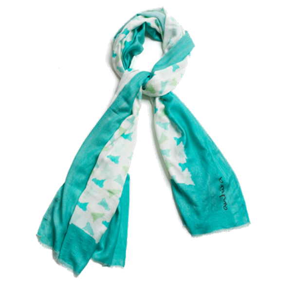 2. Pashmina Sicilia verde Antùra Accessori pashs