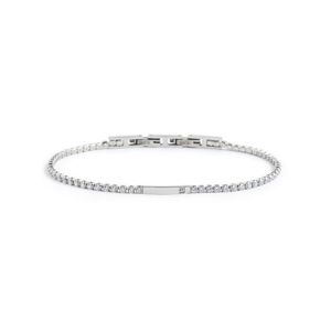 Crystal tennis bracelet 2 mm white Marlù Gioielli