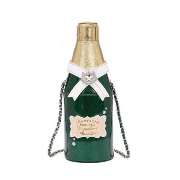 2. Borsa Champagne Vendula Cheers verde Vendula London k74382621