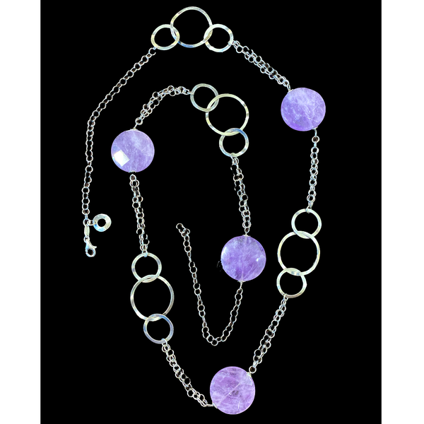 Orecchini Donna Argento 925 Con Ametista Vera Viola 6 Mm | Gioielli Certificati Con Chiusura Farfallina