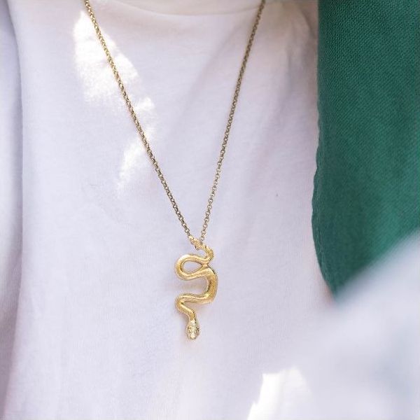 Collana Catana Serpente In Oro Giallo 18kt &ndash; 1.2mm &ndash; Scegli La Lunghezza (16-38 Pollici)