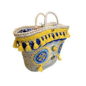 1. Coffa Siciliana maioliche blu/giallo
