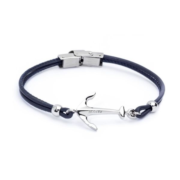 1. Bracciale sintetico con ancora blu Marlù Gioielli 4br1815