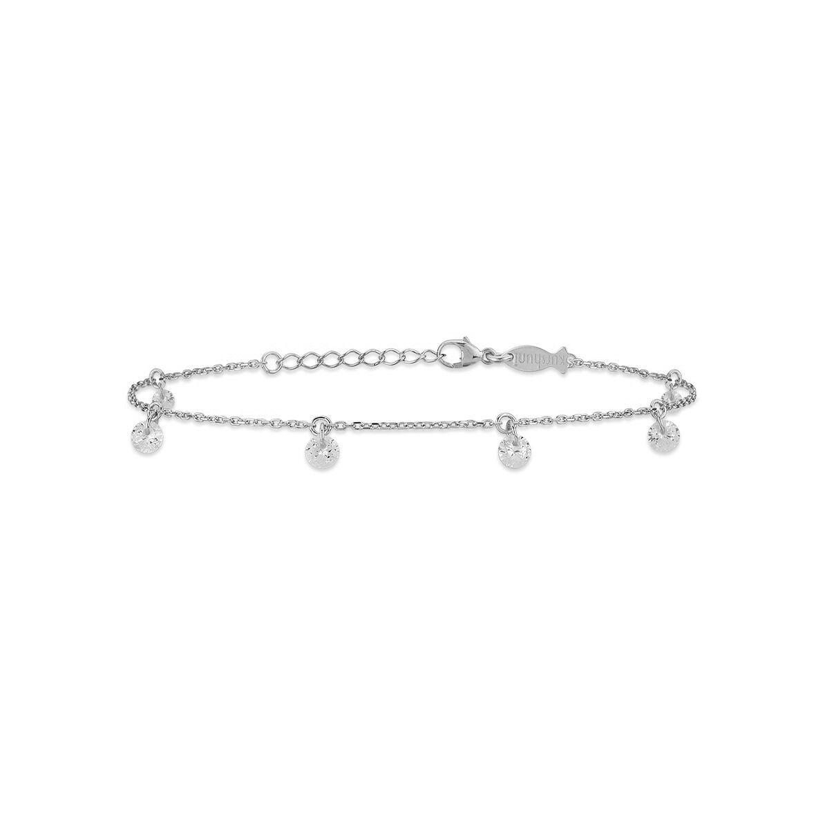 1. Bracciale Dots shining grigio argento Kurshuni Gioielli kx076-1dlsp