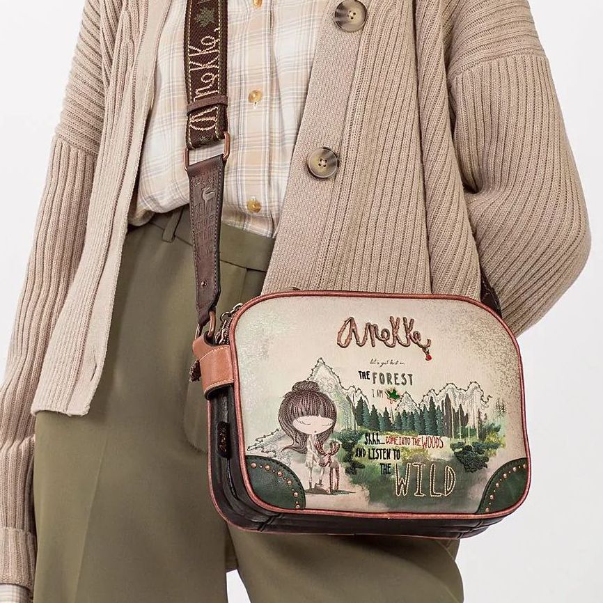 Sac à Dos Ovale Anekke The Forest - Écocuir Multicolore - Neuf Avec étiquettes