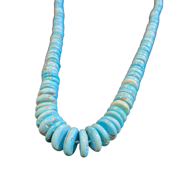 3. Disks, Turquoise necklace turquoise BRASS Workshop llo880