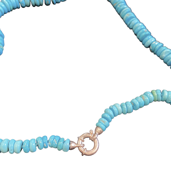 2. Disks, Turquoise necklace turquoise BRASS Workshop llo880