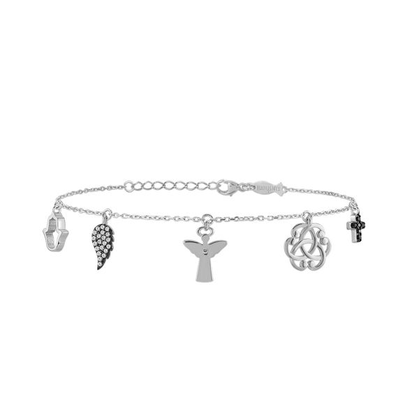 1. Small pendant bracelet Silver gray