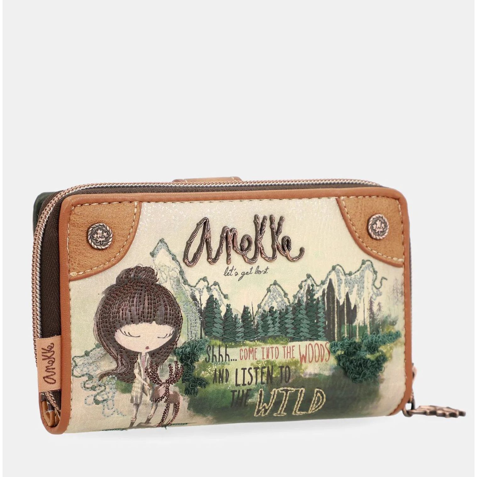 Portafogli Medio The Forest Marrone Anekke 35609 909