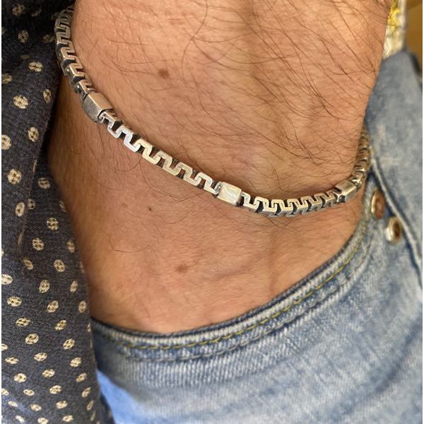 2. Bracciale Square grigio argento BRASS Workshop baf22