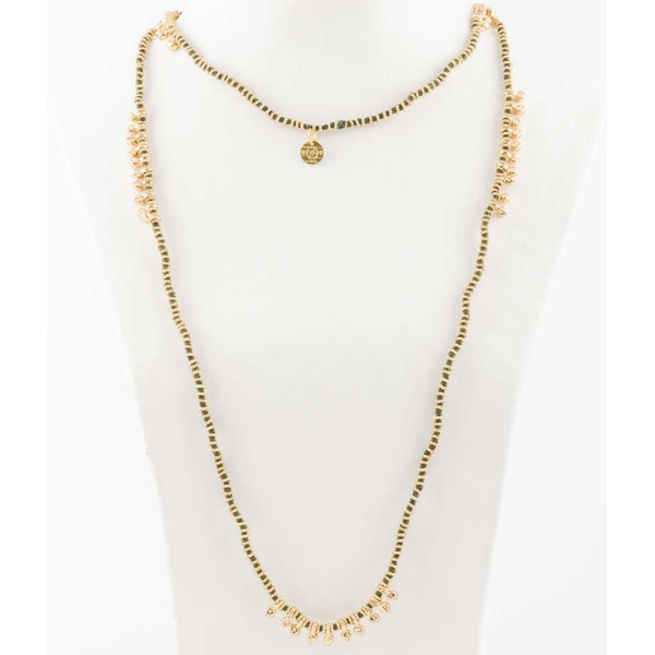 1. Collana Tuhina N322G verde House Of Tuhina th-n322