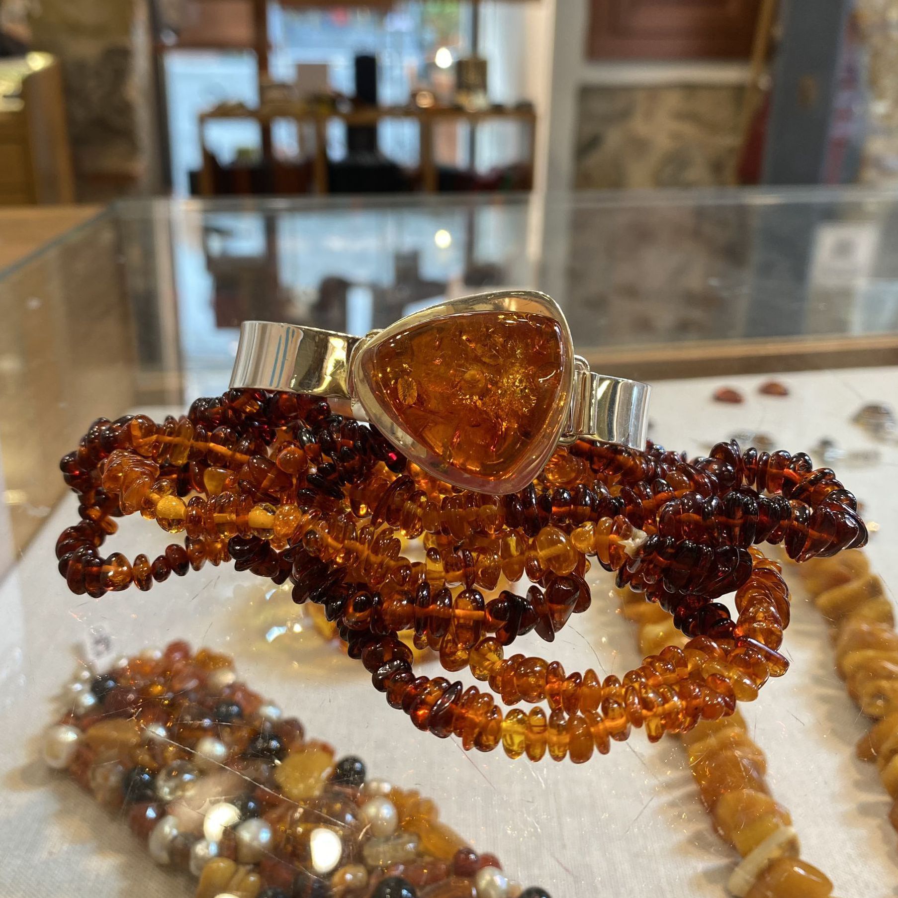 Semi D'Ambra -Bracciale In Ambra Multicolor E Argento 925 - Foto 5