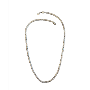 1. Collana piatta bizantina grigio argento BRASS Workshop