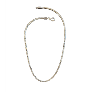 Square Byzantine necklace silver grey BRASS Workshop