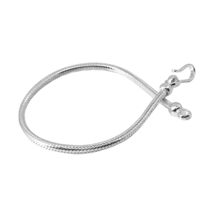 Bracciale snake 3,5 mm grigio argento BRASS Workshop