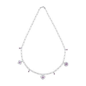 Ent Multi necklace Silver grey Kurshuni Gioielli