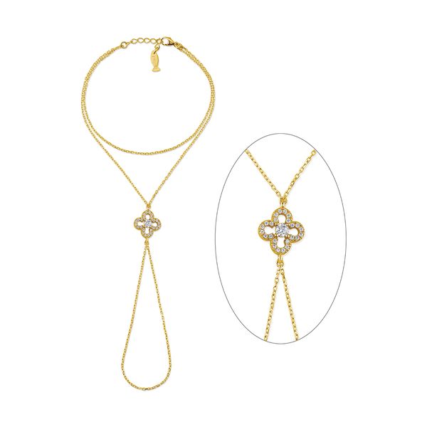 1. Clover, sterling silver shahmaran gold Kurshuni Gioielli kr1043-9