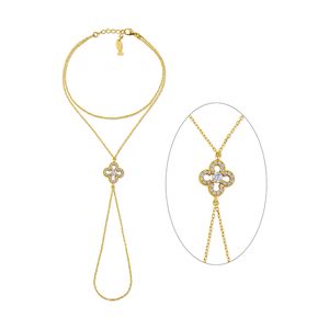 1. Clover, sterling silver shahmaran gold