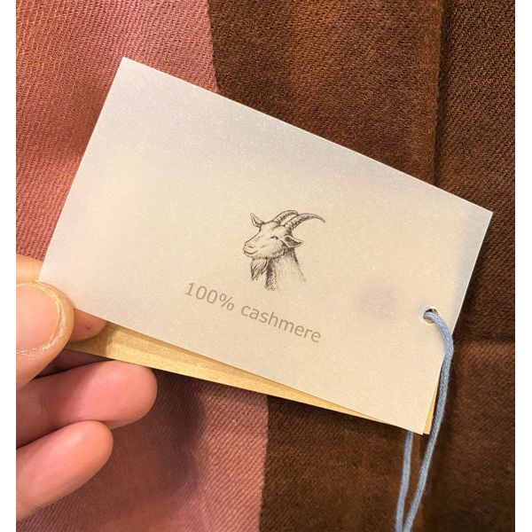 3. Cashmere scarf N543 brown BRASS Workshop n543