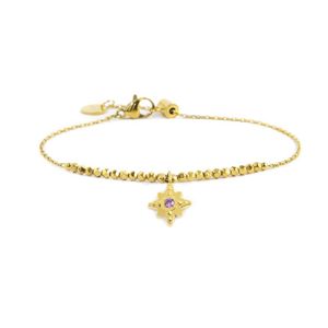 Wind rose nugget bracelet gold Marlù Gioielli