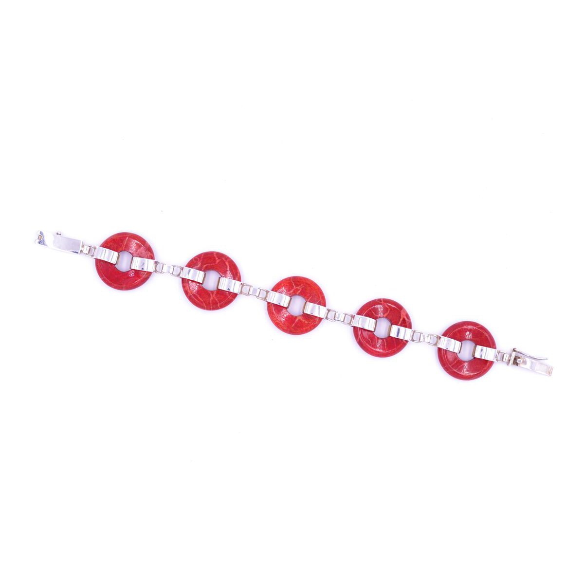 3. Bracciale tondi di madrepora Rosso BRASS Workshop brsbr09