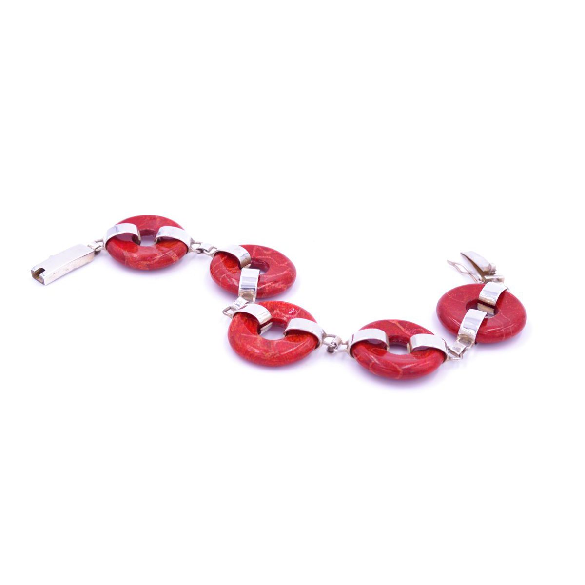 2. Bracciale tondi di madrepora Rosso BRASS Workshop brsbr09