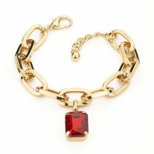 1. Crystal pendant chain bracelet gold Barbieri You B'Jou