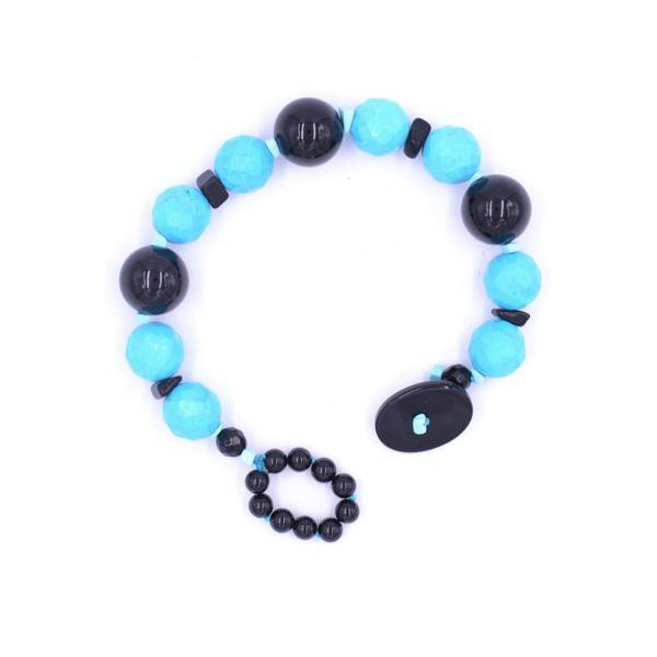 BRACCIALE TURCHESE E ONICE Turchese BRASS Workshop