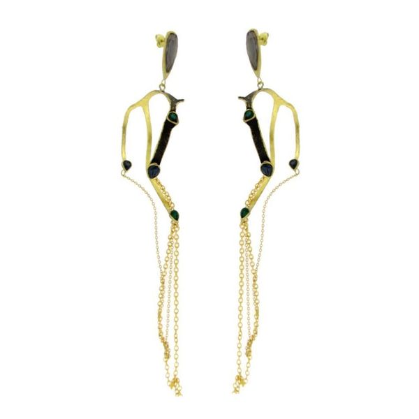 2. Orecchini Glam oro KALLIOPE Handmade Jewelry gs1507